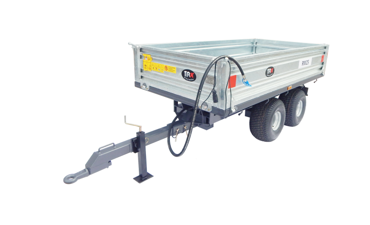 Trailer with lighting 2.5/2 + “double axle” dumping