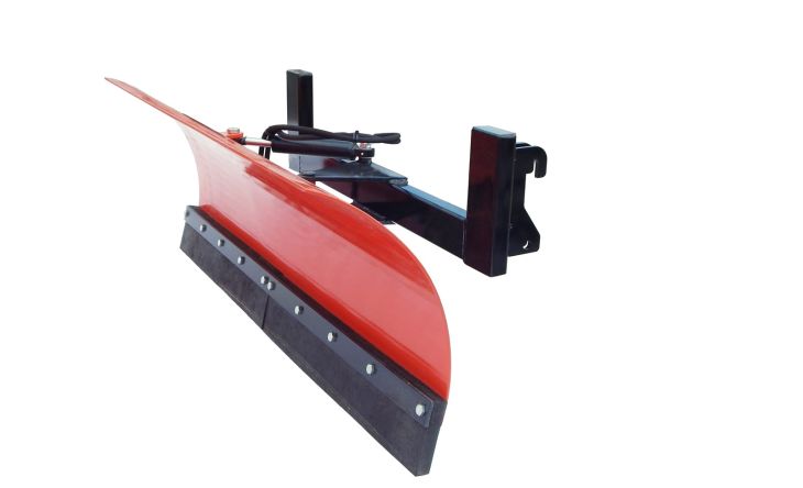Snow ploughshare attached to the front loader with hydraulic control 130cm